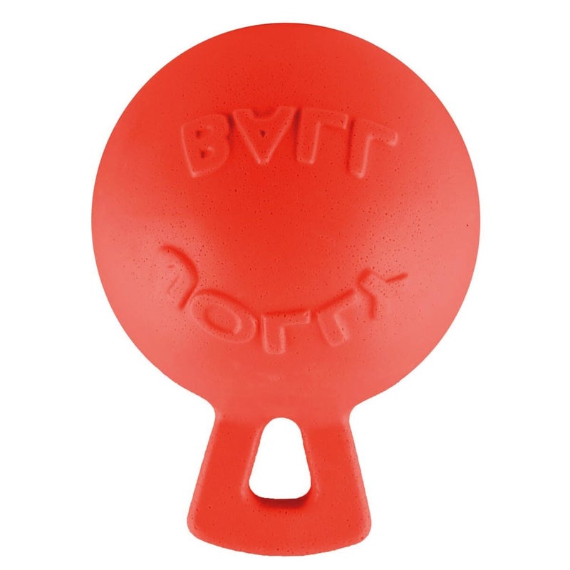 Jolly Pets Tug-n-Toss Heavy Duty Dog Toy Ball with Handle, 4.5 Inches/Small, Orange - Image 3